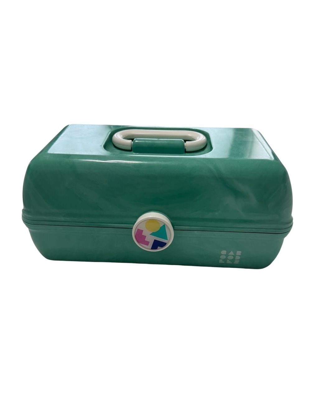 Caboodle Green Retro Hard-Shell Makeup Case with Handle
